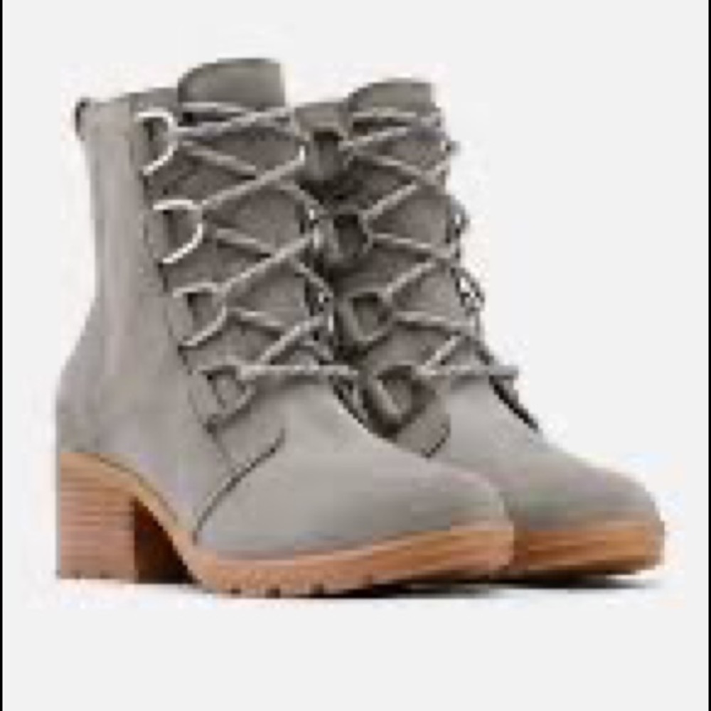 Sorel Cate Lace Quarry Gum 2 NEW
